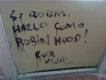 Si robás, hazlo como Robin Hood! Rock visual