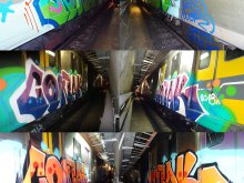 Coñak Graffiti Subte de Buenos Aires Argentina