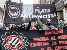 Acción antifacista buenos aires argentina /rash red anarchisns skinhead 