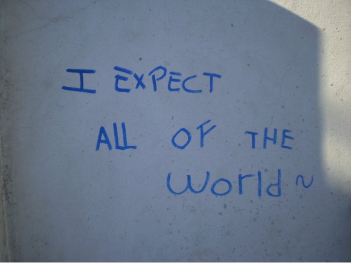 I expect all of the world