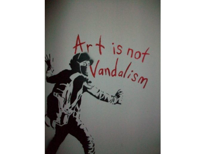 El arte no es vandalismo.