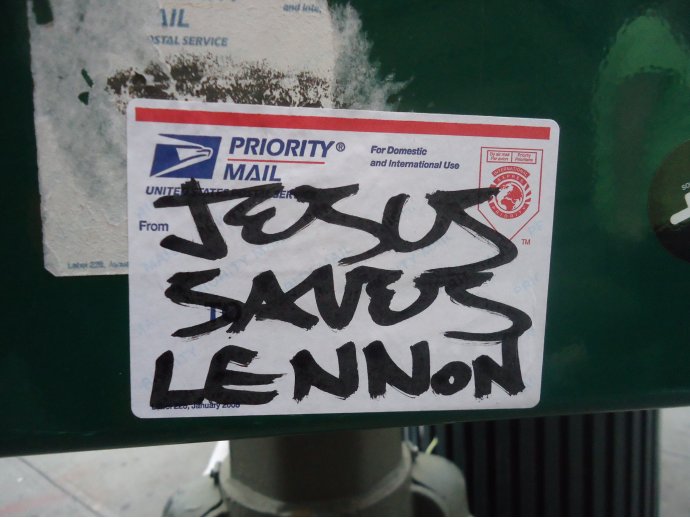 Jesus  saves Lennon